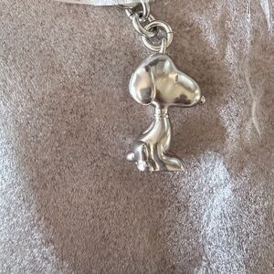 Coach Silver Snoopy Bagcharm / Keychain